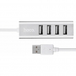 USB-концентратор, разветвитель Hoco HB1 4USB Line machine tarnish