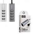 USB-концентратор, разветвитель Hoco HB1 4USB Line machine tarnish