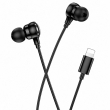 Проводные наушники для iPhone HOCO M116 Benevolent Lightning с микрофоном белые