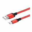 Кабель USB HOCO X14 Times speed USB - MicroUSB, 2А, 2 м, красно-черный