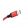 Кабель USB HOCO X14 Times speed, USB - Type-C, 3А, 2 м, красно-черный