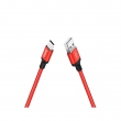 Кабель USB HOCO X14 Times speed, USB - Type-C, 3А, 2 м, красно-черный