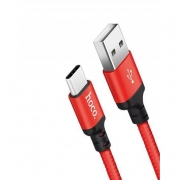 Кабель USB HOCO X14 Times speed, USB - Type-C, 3А, 1 м, красно-черный