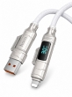Кабель для зарядки 4 в 1 Hoco U152 Fortune, Type-C, USB-A, Lightning, с дисплеем