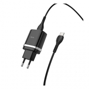 HOCO  C12Q Smart QC3.0 charger set(Type-C)(EU) black