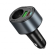 Разветвитель в прикуриватель HOCO Z56, PD 35W + USB QC3.0, черный