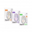 Мышь беспроводная Hoco GM35 двухрежимная 2.4G Bluetooth+USB прозрачная фиолетовая бесшумная