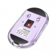 Мышь беспроводная Hoco GM35 двухрежимная 2.4G Bluetooth+USB прозрачная фиолетовая бесшумная