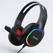 Проводные игровые наушники Hoco ESD21 Greet gaming черные