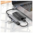 Хаб, разветвитель Hoco HB26 4 in 1 adapter(Type-C to USB3.0+USB2.0*3) silver