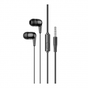 Наушники Hoco M97 Enjoy universal earphones with mic, черные 