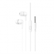 Наушники Hoco M97 Enjoy universal earphones with mic, белые