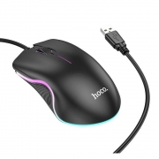 Игровая проводная мышь HOCO GM19 Enjoy gaming, RGB, черный