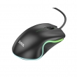 Игровая проводная мышь HOCO GM19 Enjoy gaming, RGB, черный
