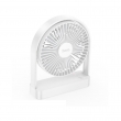 Настольный портативный вентилятор Hoco HX65 Ultra-thin Desktop Fan, 2000 mAh, белый