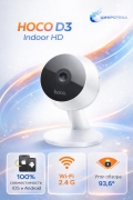 Камера видеонаблюдения, поворотная IP-камера HOCO D3 Indoor HD белая