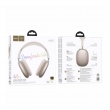 Наушники беспроводные полноразмерные Hoco W65 Plus Happy ANC BT, Bluetooth 5.4, star color, бежевый
