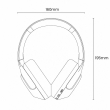 Наушники беспроводные HAYLOU S30 PRO с шумоподавлением ANC, Bluetooth 5.4, съемным микрофоном, белые