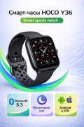 Смарт-часы HOCO Y36 Smart sports watch (call version) черные
