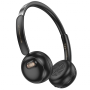 Наушники беспроводные HOCO W62 Verso retro BT headphones черные 