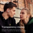 TWS-наушники HOCO EQ16 ANC с поддержкой Bluetooth 5.3 и активным шумоподавлением фиолетовые