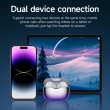 TWS-наушники HOCO EQ16 ANC с поддержкой Bluetooth 5.3 и активным шумоподавлением фиолетовые