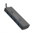 USB-концентратор Hoco HB41 Easy safety (USB-A to 4 × USB-A3.0) 1.2метра, черный