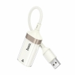 Переходник HOCO UA41 USB – RJ45 сетевой адаптер 10/100 Мбит/с, кабель 15 см 