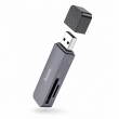 Картридер Hoco HB45 Spirit 2 в 1 USB 3.0 для SD и microSD серый