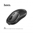 Мышь беспроводная двухдиапазонная Hoco DI47 Cool Light Fluorescent Rechargeable черная 