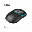 Мышь беспроводная двухдиапазонная Hoco DI47 Cool Light Fluorescent Rechargeable черная 