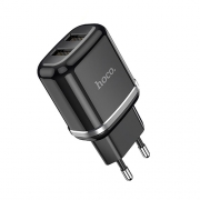 HOCO  N4 Aspiring dual port charger(EU) black