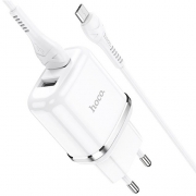 HOCO  N4 Aspiring dual port charger set(for Micro)(EU) white		