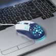 Проводная игровая мышь Hoco GM51 USB-A с RGB-подсветкой черно-желтая