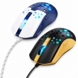 Проводная игровая мышь Hoco GM51 USB-A с RGB-подсветкой черно-желтая