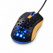 Проводная игровая мышь Hoco GM51 USB-A с RGB-подсветкой черно-желтая