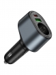 Разветвитель в прикуриватель HOCO Z56, PD 35W + USB QC3.0, черный