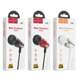 Hoco M59 Magnificent universal earphones with mic silver
