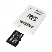 Карта памяти SmartBuy Professional microSDXC Class 10 UHS-I U3 64GB + SD adapter
