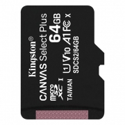 Карта памяти MicroSD 64GB Kingston Class 10 Canvas Select Plus A1 (100 Mb/s)