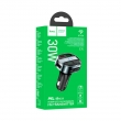 FM - трансмиттер HOCO E70, USB+Type-C, 30 Вт, черный, QC3.0, PD