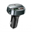 FM - трансмиттер HOCO E70, USB+Type-C, 30 Вт, черный, QC3.0, PD