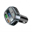 FM - трансмиттер HOCO E70, USB+Type-C, 30 Вт, черный, QC3.0, PD