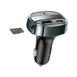 FM - трансмиттер HOCO E70, USB+Type-C, 30 Вт, черный, QC3.0, PD
