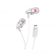 Наушники Hoco M90 Delight Type-C wired digital earphone with microphone silver