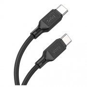 Hoco X90 Cool 60W silicone charging data cable for type-c to type-c Black