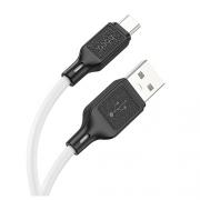 Hoco X90 Cool silicone charging data cable for Micro white		