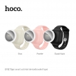 Детский браслет трекер Hoco E91E Tiger Bluetooth маячок от потери Apple Find My для iPhone пудровый
