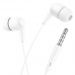 Наушники Hoco M97 Enjoy universal earphones with mic, белые