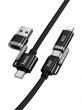 Кабель для зарядки 4 в 1 Hoco U155 Benefit, USB-A и Type-C, Lightning и Type-C